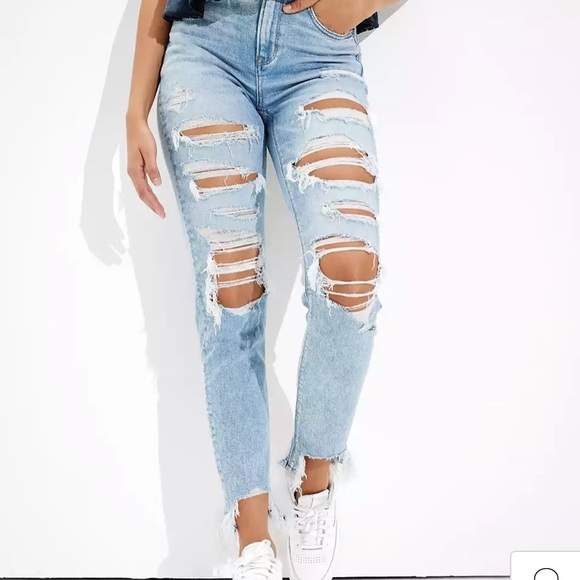 American Eagle Outfitters Denim - American Eagle Stretch Ripped Mom Jean
